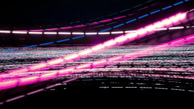 Lines glow neon 4k wallpaper