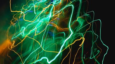 Lines intermittent glow 4k wallpaper