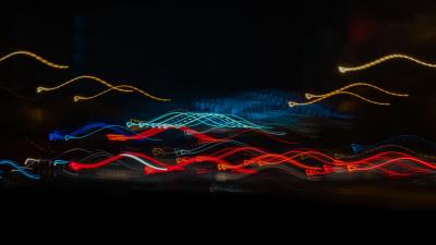 Lines light long exposure img 4k wallpaper