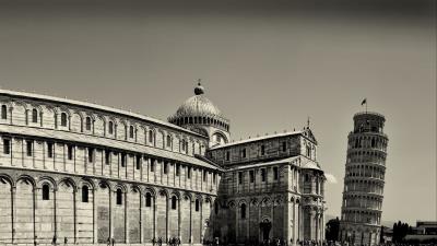 Italy pisa leaning towe 4k wallpaper