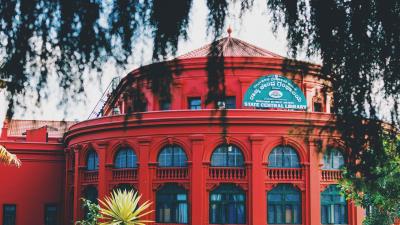 Library bangalore india architecture 4k wallpaper