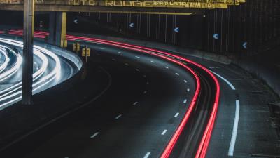 Road marking light turn 4k wallpaper