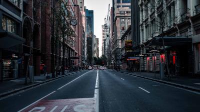 Road street asphalt 4k wallpaper