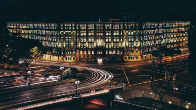 Singapore building night city 4k wallpaper