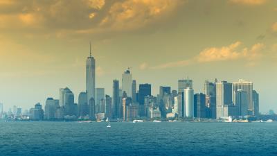 Skyscraper city architecture 4k wallpaper