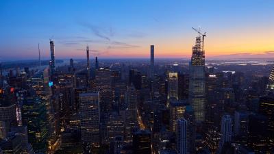 Skyscraper city buildings 4k wallpaper