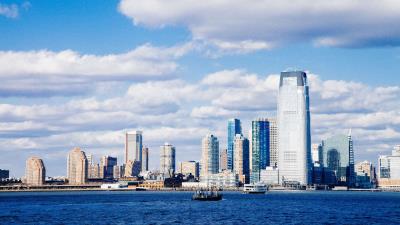 Skyscraper sea shore architecture 4k wallpaper