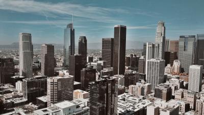 Skyscrapers buildings top view image 4k wallpaper