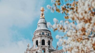 Temple palace building 4k wallpaper