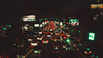 Traffic bangkok siam metropolis 4k wallpaper