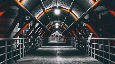 Transition light construction 4k wallpaper