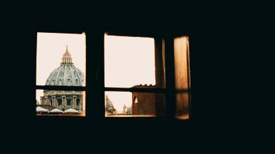 Window roof vatican architecture 4k wallpaper