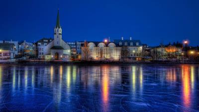 Winter iceland ice reykjavik hd 4k wallpaper