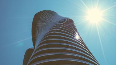 Architecture building sky 4k wallpaper