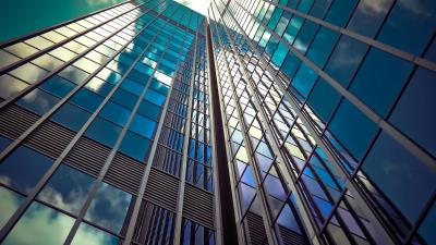 Architecture facade glass 4k wallpaper