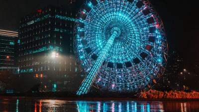 Attraction illumination lights 4k wallpaper