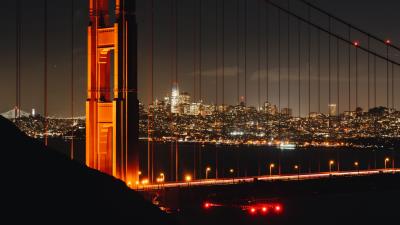 Bridge city night 4k wallpaper