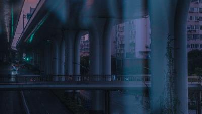 Bridge road speed 4k wallpaper