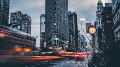 Building architecture long exposure 4k wallpaper