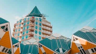 Building facade architecture city 4k wallpaper