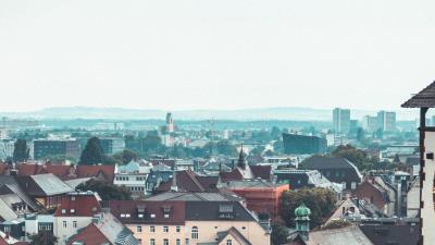 Buildings roofs architecture 4k wallpaper