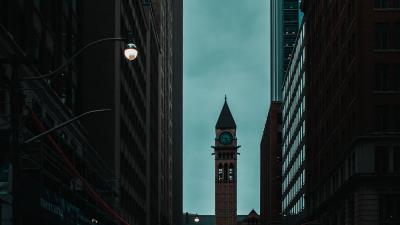 Chapel tower road 4k wallpaper