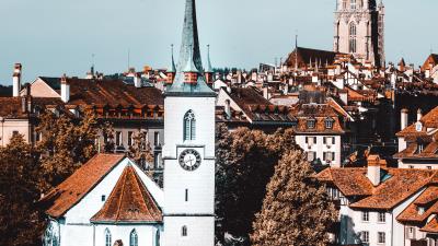 City architecture tower 4k wallpaper