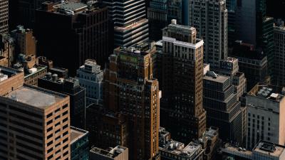 City buildings aerial view ph 4k wallpaper