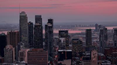 City buildings aerial view wall 4k wallpaper