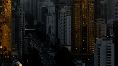 City buildings architecture wall 4k wallpaper