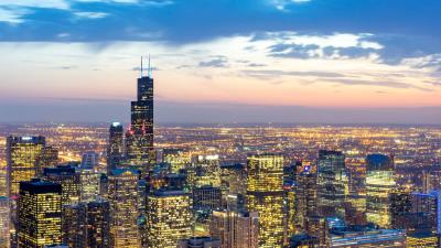 City buildings lights img 4k wallpaper