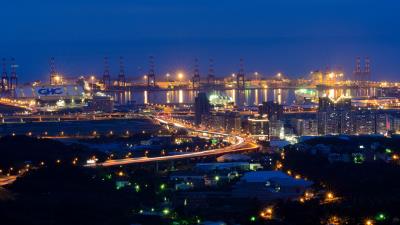 City buildings night city 4k wallpaper