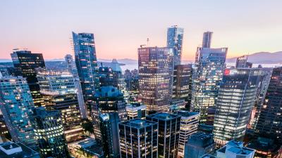 City buildings skyscrapers im 4k wallpaper