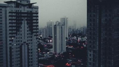 City buildings top view image 4k wallpaper