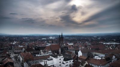 City buildings tower 4k wallpaper