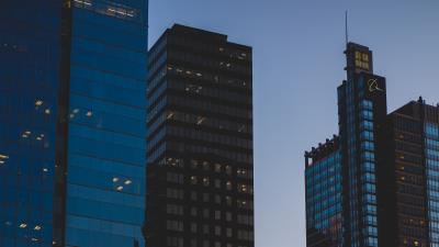 City cars evening 4k wallpaper