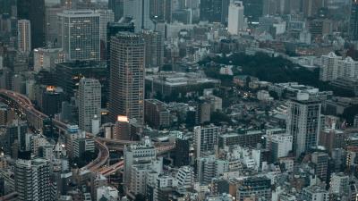 City evening road 4k wallpaper