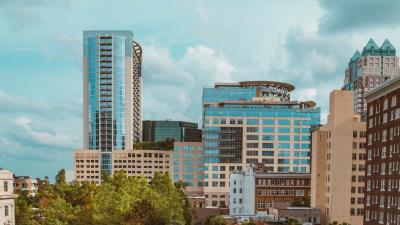 City road buildings img 4k wallpaper