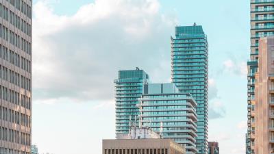 City skyscrapers buildings image 4k wallpaper