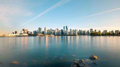 City water horizon 4k wallpaper