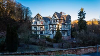 House cottage building 4k wallpaper