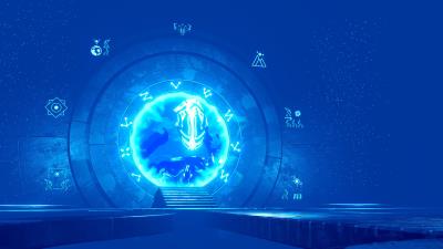 Circle glow technology 4k wallpaper