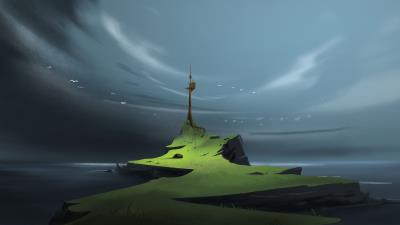 Cliff coast structure 4k wallpaper