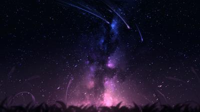 Comets stars space 4k wallpaper