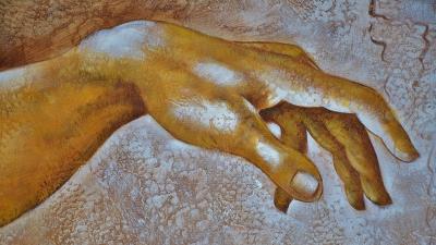 Hand art fingers 4k wallpaper