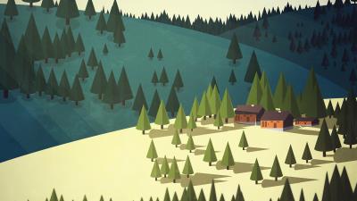 House building spruce 4k wallpaper