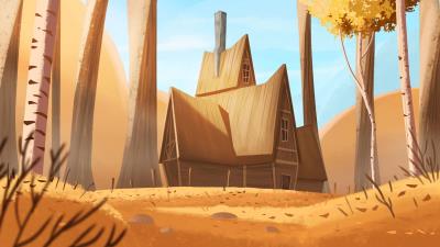 Hut forest wooden 4k wallpaper