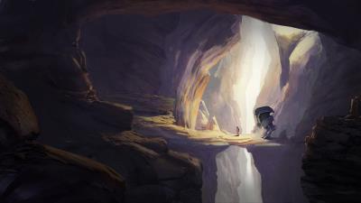 Man robot rock 4k wallpaper