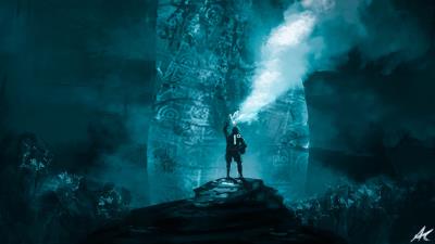 Man wanderer smoke 4k wallpaper