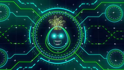 Monster smiley neon 4k wallpaper